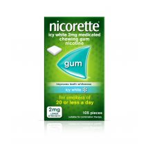 Nicorette - 2mg Nicotine Icy White Gum (105)