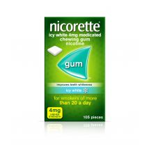 Nicorette 4mg Nicotine Icy White Gum (105)