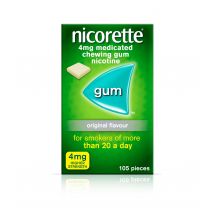 Nicorette 4mg Classic Original Gum 105