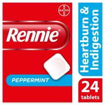 Rennie Peppermint Chewable Tablets (24)