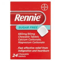 Rennie Sugar Free Chewable Tablets (24)