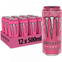 Monster Energy Ultra Rosa - 500ml (Zero Sugar)  (12)