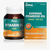 Sona PMT Pack Vitamin B6 & Evening Primrose Oil (30 & 30)