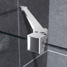 SIRHONA Porte de Douche Barre de Stabilisation en Acier Inoxydable 1000 mm