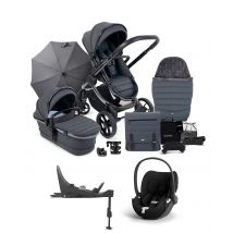 iCandy Peach 7 Complete Pushchair Bundle with Cloud T Car Seat & Base - Dark Grey