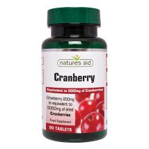 Natures Aid Cranberry 200mg, 90 Tablets