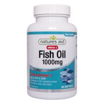 Natures Aid Fish Oil Omega-3, 1000mg, 90 Capsules
