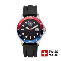 DFB DEUTSCHER-FUSSBALL-BUND Quarzuhr Edelstahl silber onesize Herren Schweizer Uhrwerk 42 mm 20504-1, 20504-2, 20504-3
