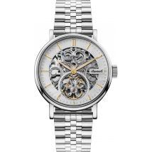 Ingersoll 1892 The Charles Her­ren-Au­to­ma­tik­uhr, 44 mm, mit silbernem Ske­lett­zif­fer­blatt und Edel­stahl­arm­band I05803B
