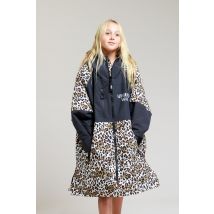 Kids Hard Shell Robe  - Leopard Print