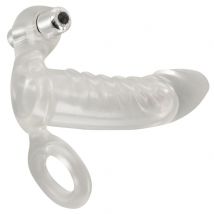 Penishülle „Vibrating Sleeve“ mit Vibration und Hodenring