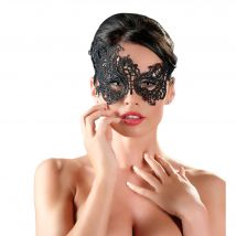Venezianische Augenmaske mit asymmetrischer Stickerei