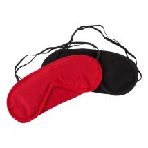 Augenmasken-Set in Rot und Schwarz