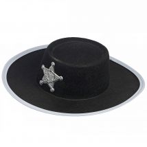 Childrens Fancy Dress Cowboy Hat - Black