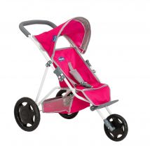 Chicco Pink 3 Wheeled Dolls Running Buggy