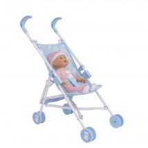 BabyBoo Dolls Stroller in Kitty Print - Includes Doll