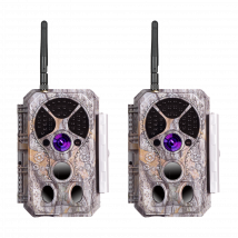 2-Pack Wireless Bluetooth Wildlife Trail Camera with Night Vision Motion Activated 32MP 1296P Waterproof  for Hunting, Home Security  | A350W