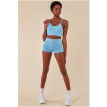 Cosmochic Cropped Bralette & Cycle Short Set - Blue