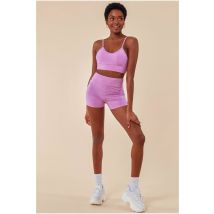 Cosmochic Cropped Bralette & Cycle Short Set - Purple