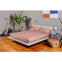 Completo lenzuola in cotone 1 P (80x200 cm) / Rosa Antico / cotone