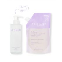 La Rosée cosmétiques - Duo Recharge shampoing purifiant et son flacon rechargeable