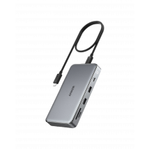 Anker 563 USB-C Hub 10-in-1 (Dual 4K HDMI, für MacBook) Grey