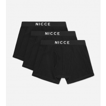 NICCE Cubar Mens Cotton Boxers 3-Pack | Black