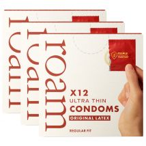 Roam Ultra Thin Condoms Original Latex - 36 Pack