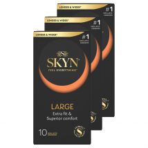 Skyn Large Non-Latex Condoms - 30 Pack