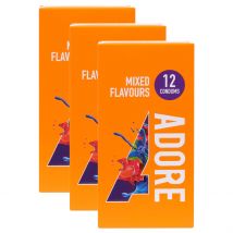 Adore Mixed Flavours Condoms - 36 Pack