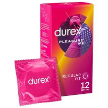 Durex Pleasure Me Ribbed & Dotted Condoms - 12 Pack
