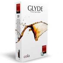 Glyde Cola Condoms - 10 Pack. Cola Flavoured. Regular Fit
