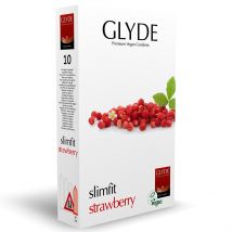 Glyde Slim Fit Strawberry Condoms - 10 Pack