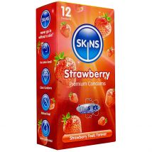 Skins Strawberry Condoms - 8 Pack