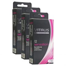 Vitalis Sensation Condoms - 36 Pack
