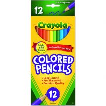 Crayola 12 Pre-Sharpened Coloured Pencils