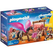 Playmobil the Movie 70074 Marla and Del with Flying Horse Toy Playset