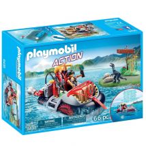 Playmobil 9435 Action Dino Hovercraft with Underwater Motor Set