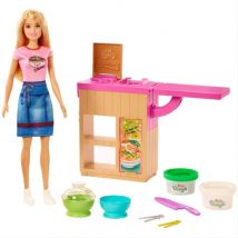 Barbie GHK43 Noodle Maker Doll and Playset