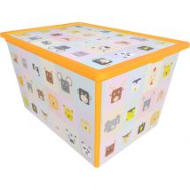 Maqio Decorative 50 Litre Motif Box - Animals (Orange)