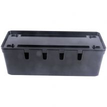 Maqio Polypropylene IML Print Cable Tidy Box - Shiny Black