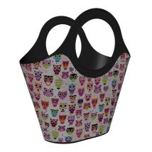 Maqio Decorative Plastic Handbag Owl Basket Tote