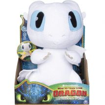 Dragons Lightfury Squeeze & Growl Plush with Sounds
