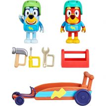 Bluey Rusty & Bluey Go-Kart Playset 3 Action Figures with Go-Kart