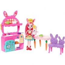 Enchantimals Kitchen Fun Playset with Bree Bunny Doll and Twist Figure FRH47