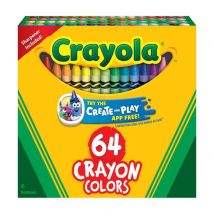 Crayola 64 Coloured Crayons