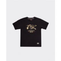 Evisu T-Shirt Seagull Brocade Applique Nera