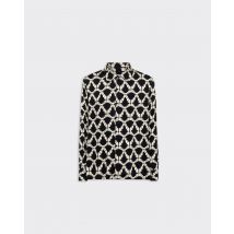 Laneus Camicia Boxy Aop Nera