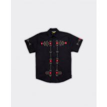 Iuter Camicia a Maniche Corte Western Nera