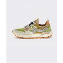 Flower Mountain Sneakers Yamano 3 Uni Suede-Nylon Milk/Light Green